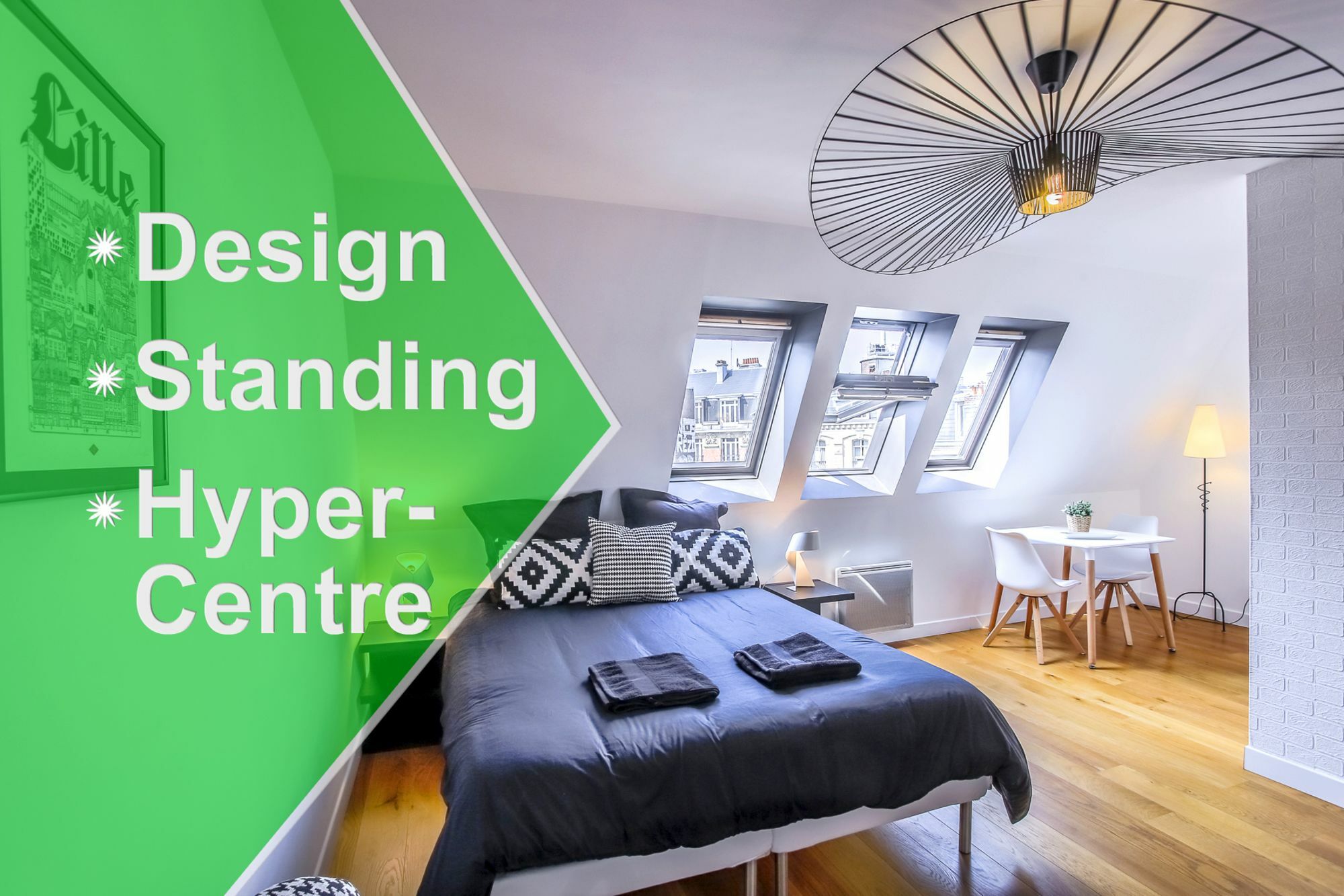 Appartement Design Hyper Centre Lille - Netflix Wifi Fibre - Parking Extérieur photo